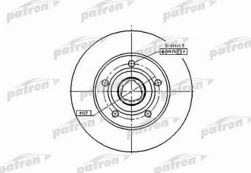 Patron PBD2771 - Тормозной диск autospares.lv