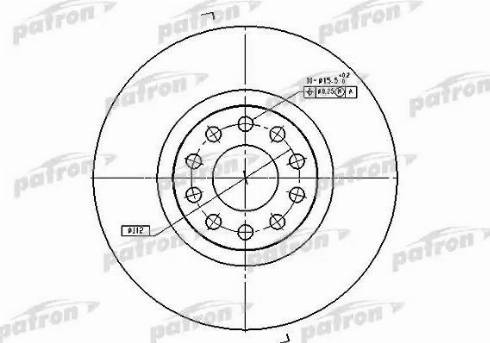 Patron PBD7728 - Тормозной диск autospares.lv