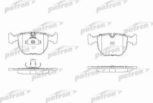 Patron PBP997 - Тормозные колодки, дисковые, комплект autospares.lv