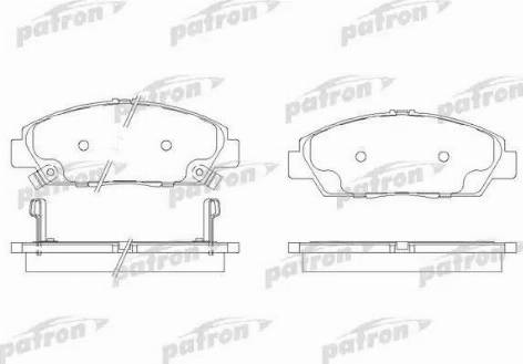 Patron PBP904 - Тормозные колодки, дисковые, комплект autospares.lv