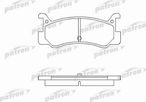 Patron PBP482 - Тормозные колодки, дисковые, комплект autospares.lv