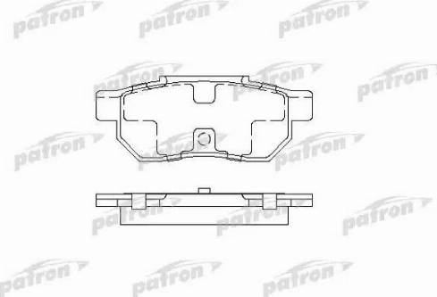 Patron PBP472 - Тормозные колодки, дисковые, комплект autospares.lv