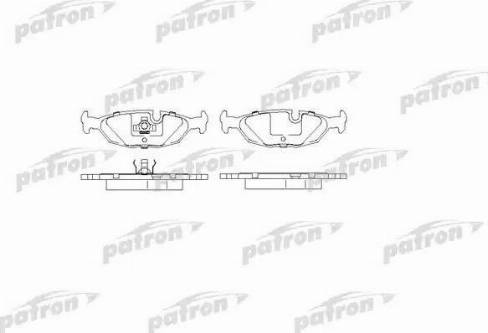 Patron PBP562 - Тормозные колодки, дисковые, комплект autospares.lv