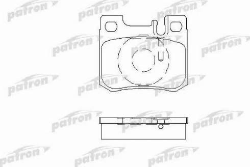 Patron PBP693 - Тормозные колодки, дисковые, комплект autospares.lv