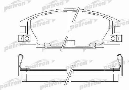 Patron PBP678 - Тормозные колодки, дисковые, комплект autospares.lv