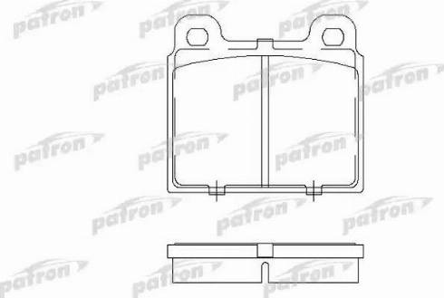 Patron PBP084 - Тормозные колодки, дисковые, комплект autospares.lv