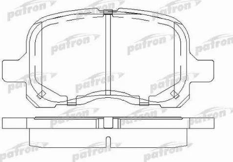 Patron PBP1458 - Тормозные колодки, дисковые, комплект autospares.lv