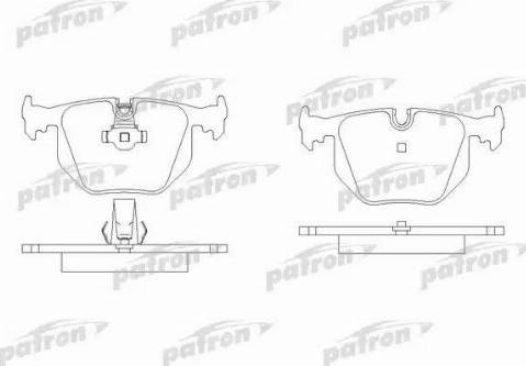 Patron PBP1483 - Тормозные колодки, дисковые, комплект autospares.lv