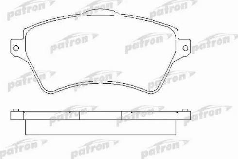 Patron PBP1473 - Тормозные колодки, дисковые, комплект autospares.lv