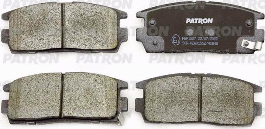 Patron PBP1527 - Тормозные колодки, дисковые, комплект autospares.lv