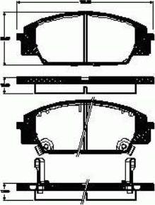 Remsa 73502 - Тормозные колодки, дисковые, комплект autospares.lv