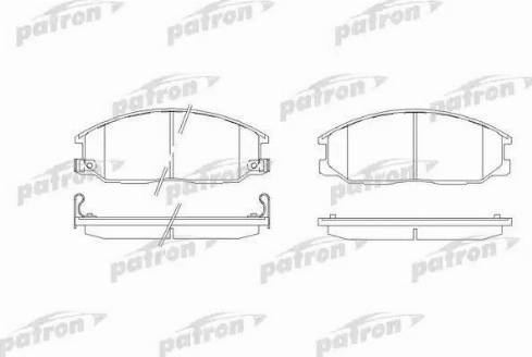 Patron PBP1605 - Тормозные колодки, дисковые, комплект autospares.lv