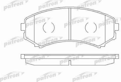 Patron PBP1603 - Тормозные колодки, дисковые, комплект autospares.lv