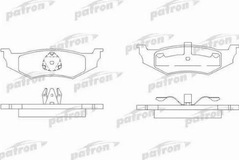 Patron PBP1099 - Тормозные колодки, дисковые, комплект autospares.lv