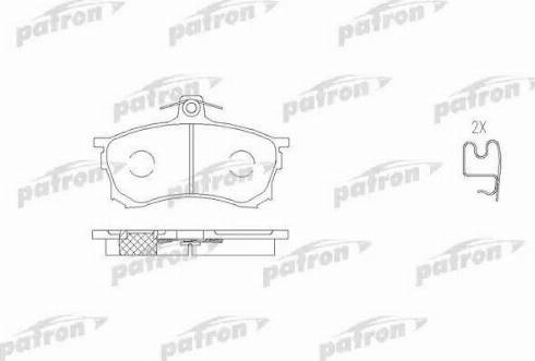 Patron PBP1092 - Тормозные колодки, дисковые, комплект autospares.lv