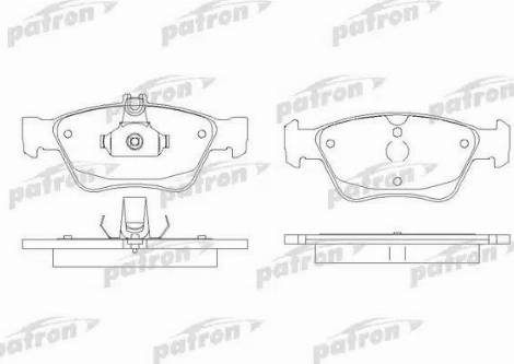 Patron PBP1049 - Тормозные колодки, дисковые, комплект autospares.lv