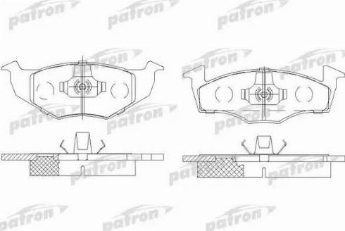 Patron PBP1054 - Тормозные колодки, дисковые, комплект autospares.lv