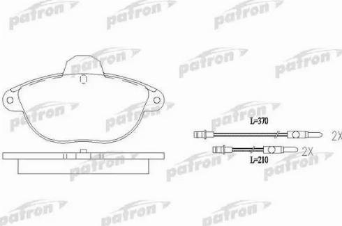 Patron PBP1069 - Тормозные колодки, дисковые, комплект autospares.lv