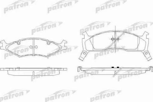 Patron PBP1034 - Тормозные колодки, дисковые, комплект autospares.lv