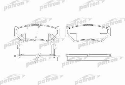 Patron PBP1020 - Тормозные колодки, дисковые, комплект autospares.lv