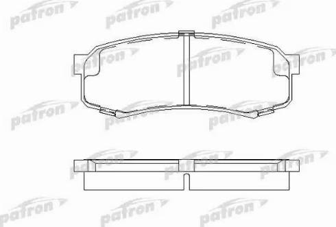 Patron PBP1021 - Тормозные колодки, дисковые, комплект autospares.lv