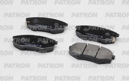 Patron PBP117KOR - Тормозные колодки, дисковые, комплект autospares.lv