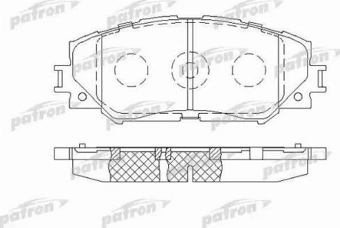 Patron PBP1891 - Тормозные колодки, дисковые, комплект autospares.lv