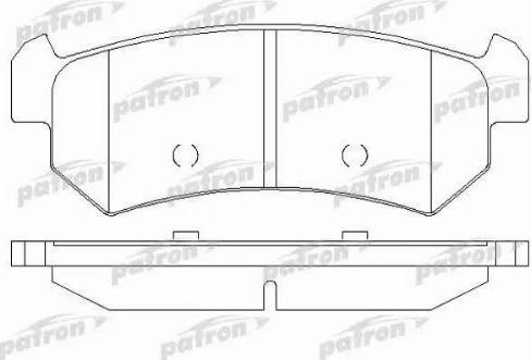 Patron PBP1889 - Тормозные колодки, дисковые, комплект autospares.lv