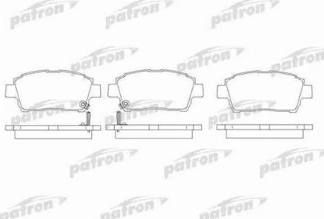 Patron PBP1392 - Тормозные колодки, дисковые, комплект autospares.lv