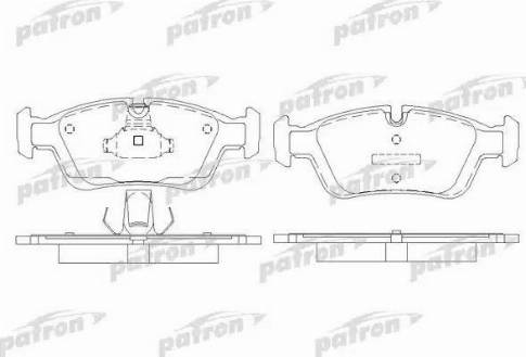 Patron PBP1300 - Тормозные колодки, дисковые, комплект autospares.lv