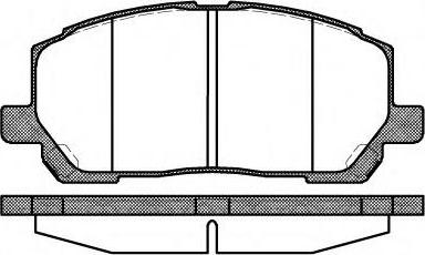 ADVICS-SEA A1N103 - Тормозные колодки, дисковые, комплект autospares.lv