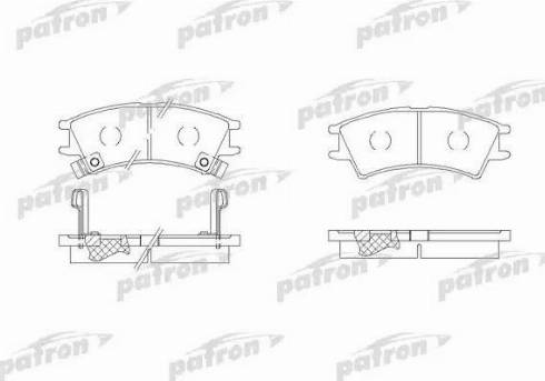 Patron PBP1326 - Тормозные колодки, дисковые, комплект autospares.lv