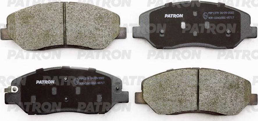 Patron PBP1379 - Тормозные колодки, дисковые, комплект autospares.lv