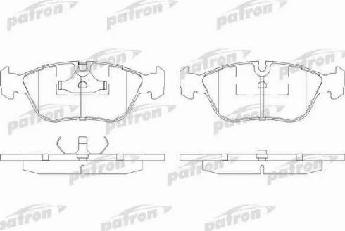 Patron PBP1285 - Тормозные колодки, дисковые, комплект autospares.lv