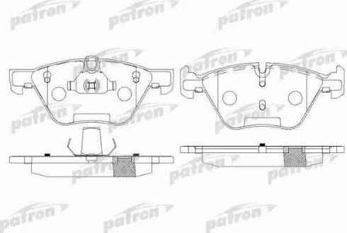 Patron PBP1773 - Тормозные колодки, дисковые, комплект autospares.lv