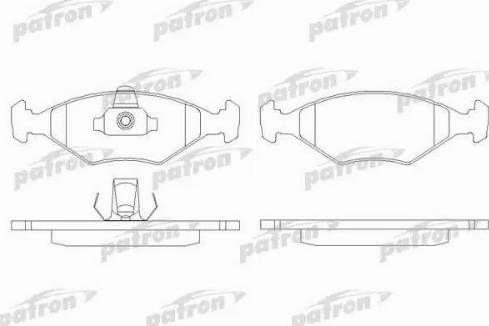 Patron PBP896 - Тормозные колодки, дисковые, комплект autospares.lv