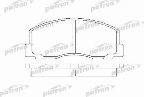 Patron PBP368 - Тормозные колодки, дисковые, комплект autospares.lv