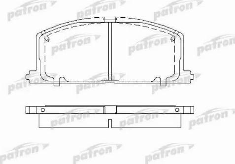 Patron PBP308 - Тормозные колодки, дисковые, комплект autospares.lv