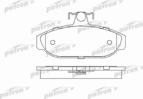 Patron PBP317 - Тормозные колодки, дисковые, комплект autospares.lv