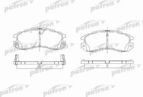 Patron PBP789 - Тормозные колодки, дисковые, комплект autospares.lv