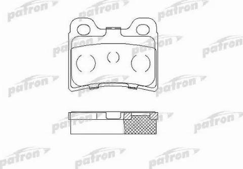 Patron PBP772 - Тормозные колодки, дисковые, комплект autospares.lv