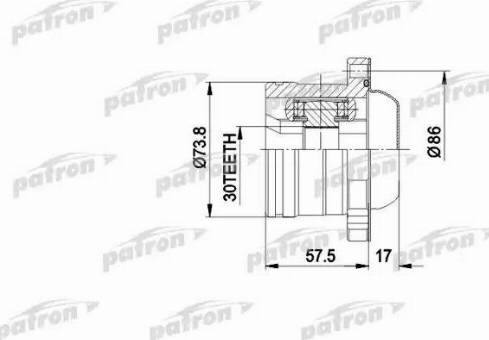 Patron PCV5002 - Шарнирный комплект, ШРУС, приводной вал autospares.lv