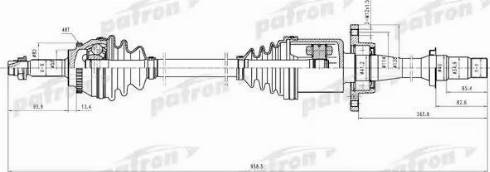 Patron PDS9106 - Приводной вал autospares.lv