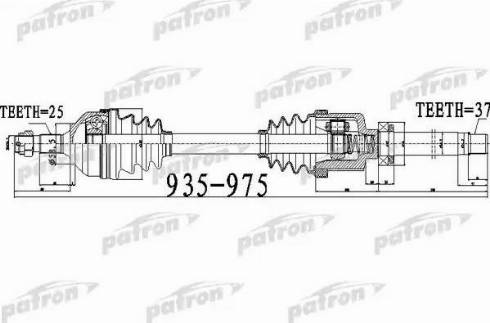 Patron PDS0528 - Приводной вал autospares.lv