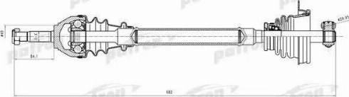 Patron PDS0637 - Приводной вал autospares.lv