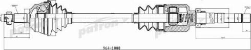 Patron PDS0310 - Приводной вал autospares.lv