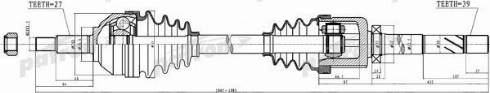 Patron PDS0258 - Приводной вал autospares.lv