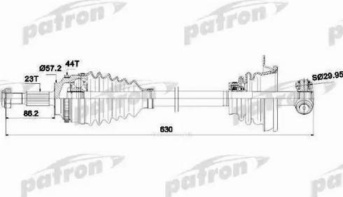 Patron PDS0265 - Приводной вал autospares.lv