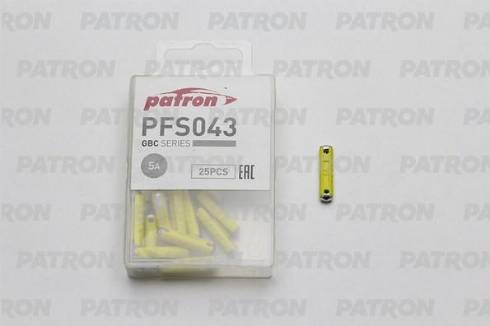 Patron PFS043 - Предохранитель autospares.lv