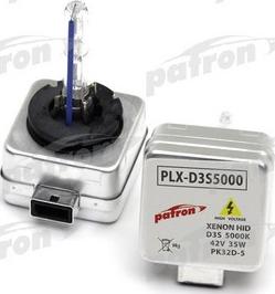Patron PLX-D3S5000 - Лампа накаливания, фара дальнего света autospares.lv
